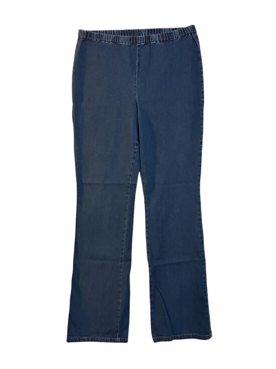 Metro Denim - Metro Blues Women's Blue Pull-On Waist Stretch Bootcut 34.5" Inseam Jeans SZ XLT